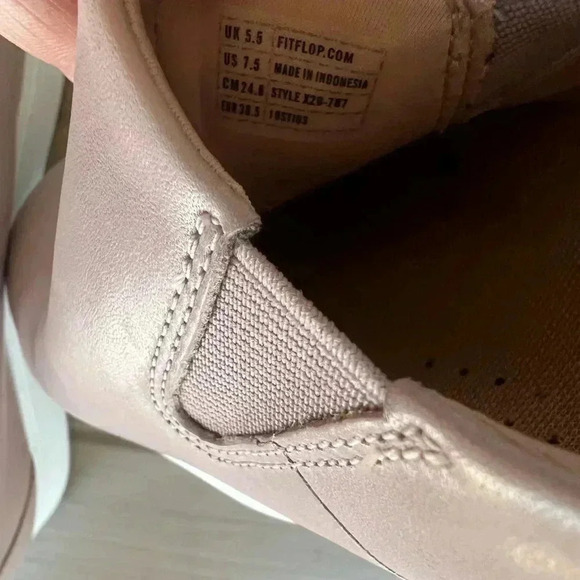 FITFLOP SLIP-ON LEATHER SNEAKER IN Sz 7.5 - Picture 3 of 7